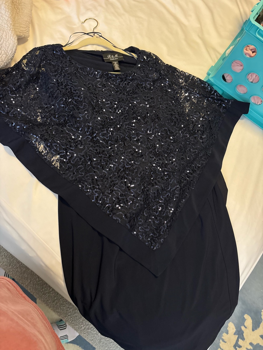 Women’s 12 asymmetrical sequin dress